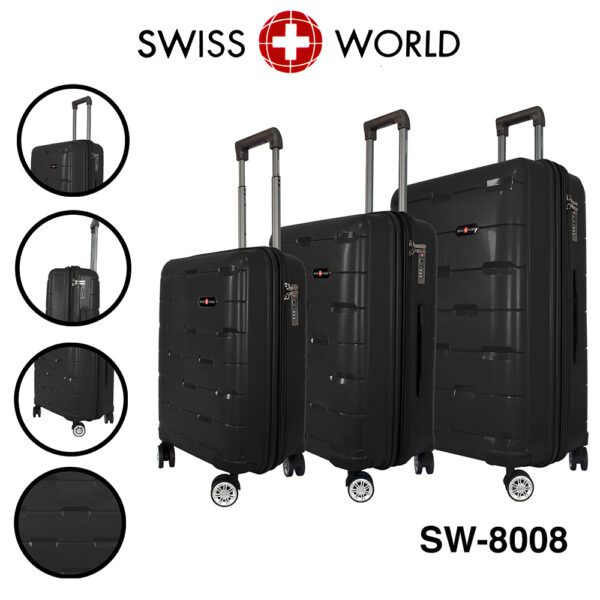 Set x 3 Maletas Swiss World, 100% Polipropileno - Imagen 19