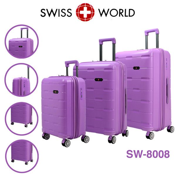 Set x 3 Maletas Swiss World, 100% Polipropileno - Imagen 13