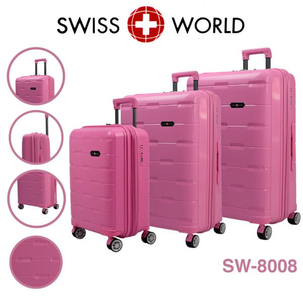 Set x 3 Maletas Swiss World, 100% Polipropileno - Imagen 7